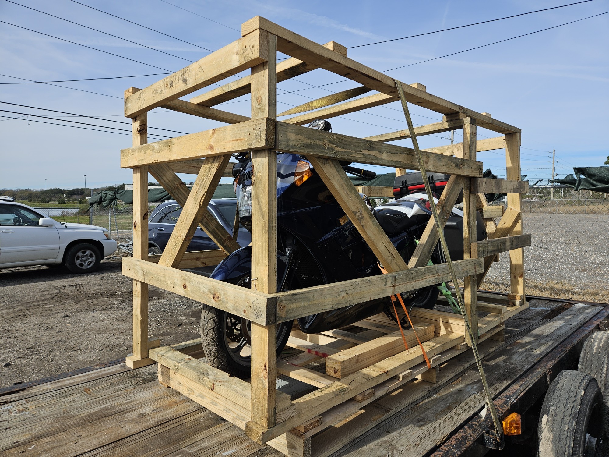Final vehicle inspection before overseas shipping